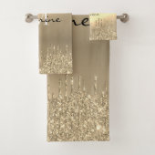 Parties scintillant de séchage en métal monogramme (En situation)