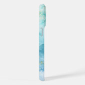 Parties scintillant d'encre couleur bleu turquoise (Côté droit)