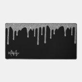 Parties scintillant d'étincelle noire Monogramme (Recto)