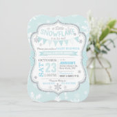 Parties scintillant d'hiver Snowflake Invitations (Debout devant)