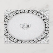 Parties scintillant diamant | Carte Fête des marié (Dos)