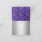 Parties scintillant & Diamond Tiara Purple Carte d (Intérieur)
