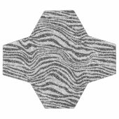 Parties scintillant d'impression Silver Black Glit (Plat)