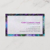 Parties scintillant disco colorée Carte de beauté (Dos)