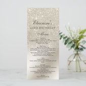 parties scintillant d'ivoire perlé - menu en papie (Debout devant)