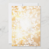 Parties scintillant d'or 40e Invitation d'annivers (Dos)