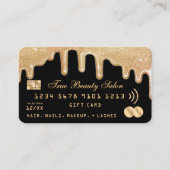 Parties scintillant d'or Black Credit Certificat c (Devant)