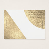 Parties scintillant d'or blanc Geo Heart Bracelet (Dos)