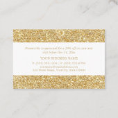 Parties scintillant d'or - bon de réduction (Dos)