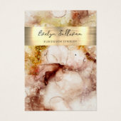 parties scintillant d'or Brown  aquarelle bijoux (Devant)