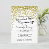 Parties scintillant d'or Confetti Invitations de l (Debout devant)