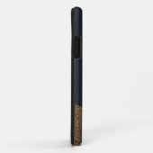 Parties scintillant d'or de la marine coques iphon (Dos/Droite)