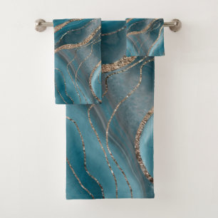 Parties scintillant d'or de l'agent gris bleu Glam