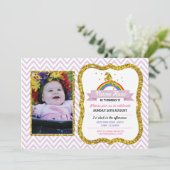 parties scintillant d'or du Invitation de la fête (Debout devant)