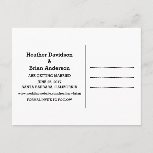 Parties scintillant d'or Enregistrer la date carte (Dos)