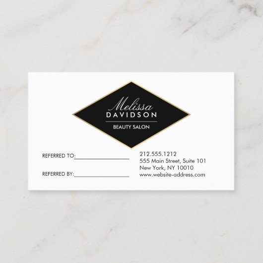 Parties scintillant d'or et carte de référence pou (Dos)