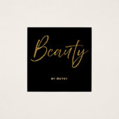 Parties scintillant d'or et Carte de visite de bea (Devant)