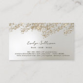 parties scintillant d'or et carte de visite de feu (Dos)