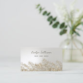 parties scintillant d'or et carte de visite de feu (Debout devant)