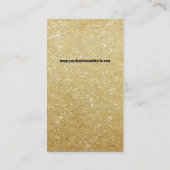 Parties scintillant d'or étincelles Carte de profi (Dos)