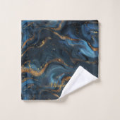 Parties scintillant d'or Faux Marble Art moderne E (Gant de toilette)