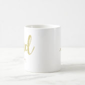 Parties scintillant d'or Faux simple Grad Mug (Centre)