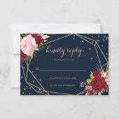 Parties scintillant d'or géométrique et carte roug (Devant)