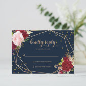 Parties scintillant d'or géométrique et carte roug (Debout devant)