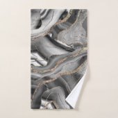 Parties scintillant d'or gris noir noir noir noir  (Serviette à main)