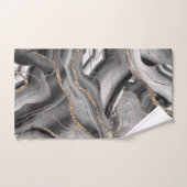 Parties scintillant d'or gris noir noir noir noir  (Serviette à main)