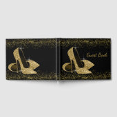 Parties scintillant d'or High Heel Chaussure Livre