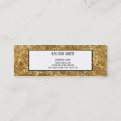 Parties scintillant d'or - Insérez la carte de nom (Dos)