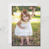 Parties scintillant d'or Invitation d'anniversaire (Devant)