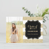 Parties scintillant d'or Invitations de la partie (Debout devant)