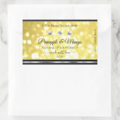 Parties scintillant d'or jaune Étiquettes Diamants (Sac)