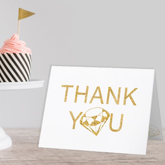 Parties scintillant d'or Jeu d'anniversaire Carte 