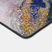 Parties scintillant d'or Marine Marbre bleu Custom (Coin)