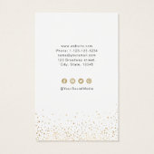 Parties scintillant d'or moderne montre à oreille  (Dos)