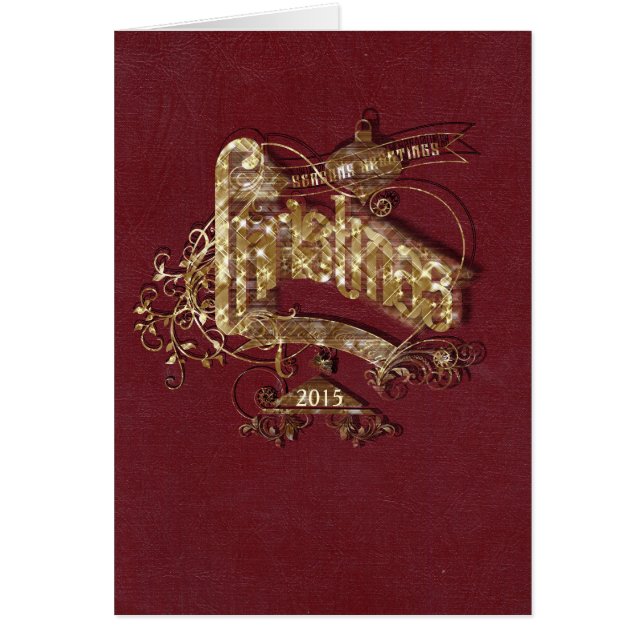 Parties scintillant d'or Noël - Carte pour notes (Devant)