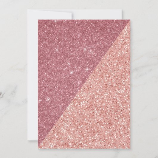 parties scintillant d'or rose baby shower merci n (Dos)