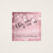 Parties scintillant d'or Rose Bokeh & Typography B (Devant)