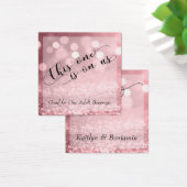 Parties scintillant d'or Rose Bokeh & Typography B (Bureau)
