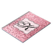 Parties scintillant d'or Rose de livres de notes p (Côté gauche)