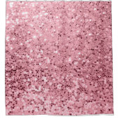 Parties scintillant d'or Rose de rideau de douche  (Devant)