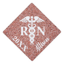 Parties scintillant d'or Rose de White Caduceus
