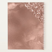 Parties scintillant d'or Rose personnalisée | Dame (Dos)