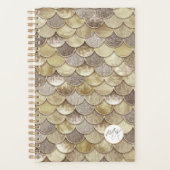 Parties scintillant d'or scales Mermaid planificat (Devant)