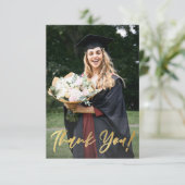 Parties scintillant d'or Script Moderne GRAD Carte (Debout devant)