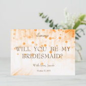 Parties scintillant D'Or Serez-Vous Mon Invitation (Debout devant)