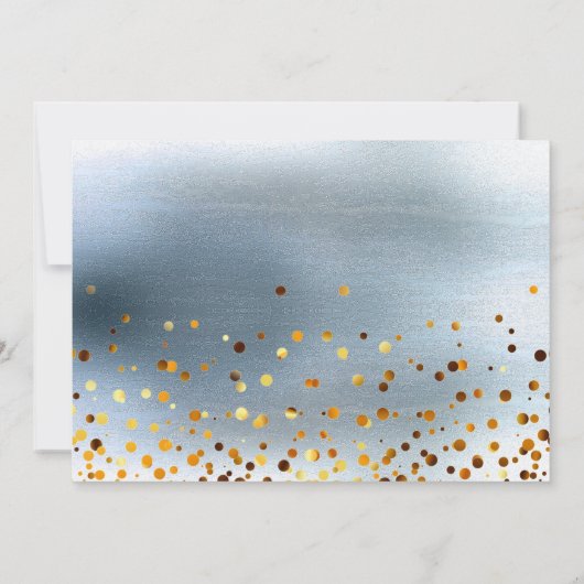 Parties scintillant D'Or Serez-Vous Mon Invitation (Dos)